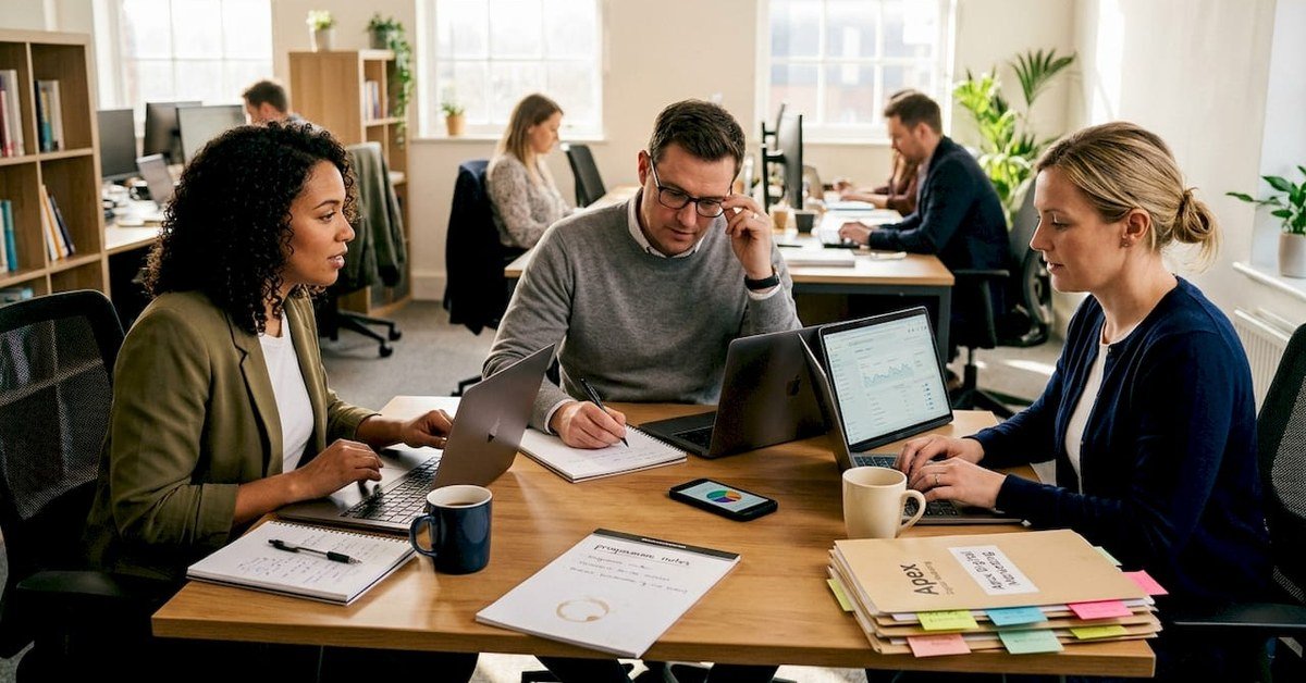 SEO services team at work